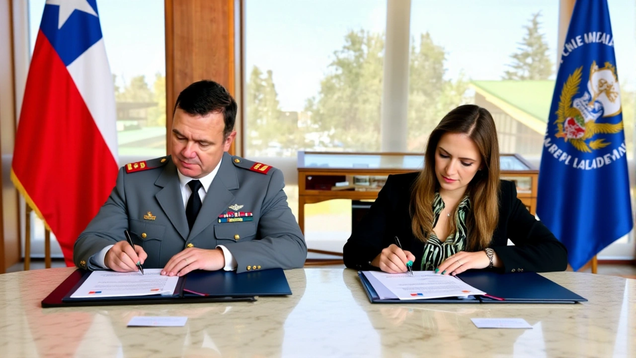 Ejército de Chile y SENAPRED firman convenio académico para gestión de riesgos